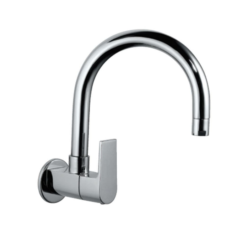 Jaquar Aria ARI-CHR-39347S Sink Cock with Regular Swinging Spout (Wall Mounted Model) With Wall Flange