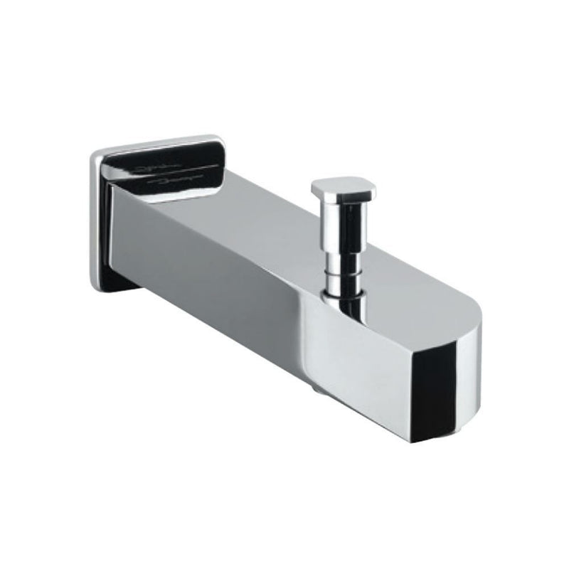 Jaquar Bath Spout SPJ-CHR-85463 Bath Tub Spout With Button Attachment For Hand Shower With Wall Flange