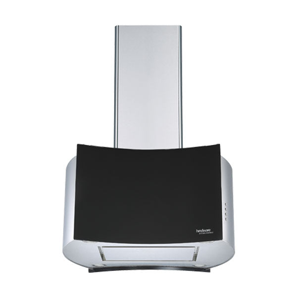 Hindware Olympia Black 70 Cm  Island Chimney Push Button With 3 Step Speed Control